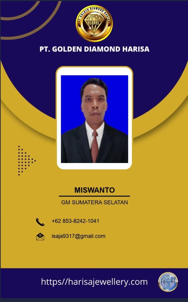 Kami berjuang dan mengapdi kepada PT golden diamond Harisa demi kemakmuran bangsa Indonesia