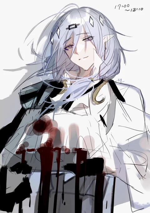 #アークナイツ版深夜の真剣お絵かき60分一本勝負大遅刻 