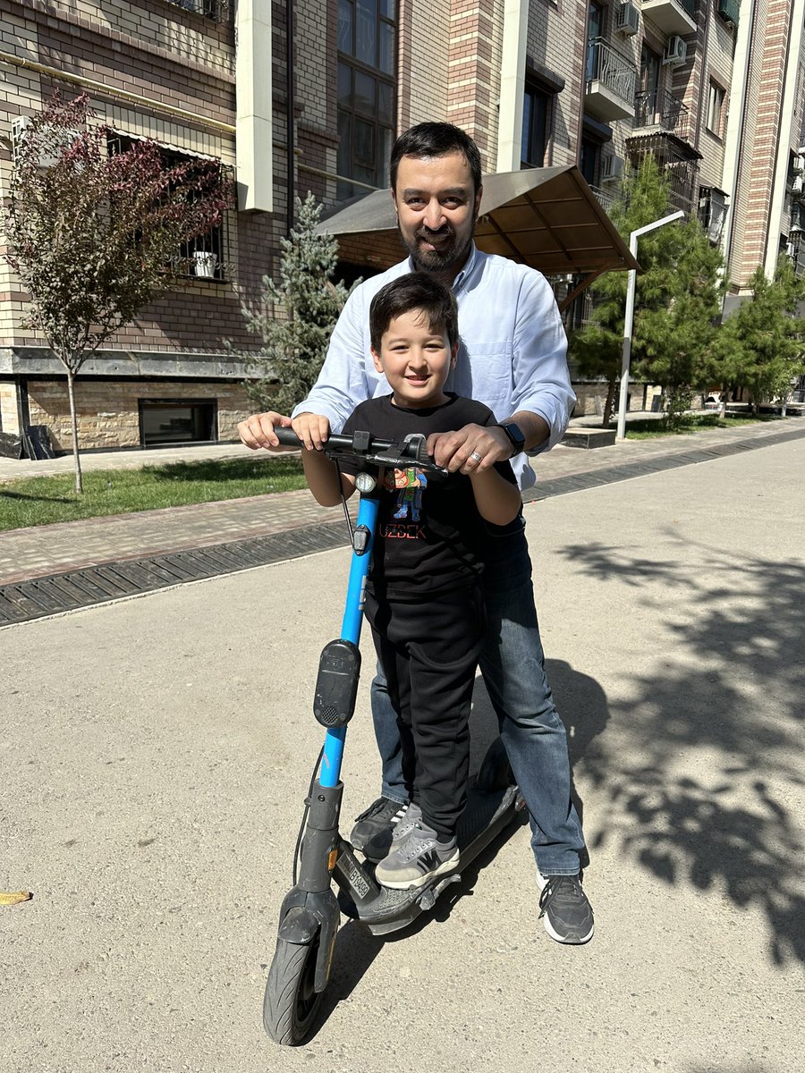 Today we had an environmentally friendly ride. Umar liked it. So did I 😁