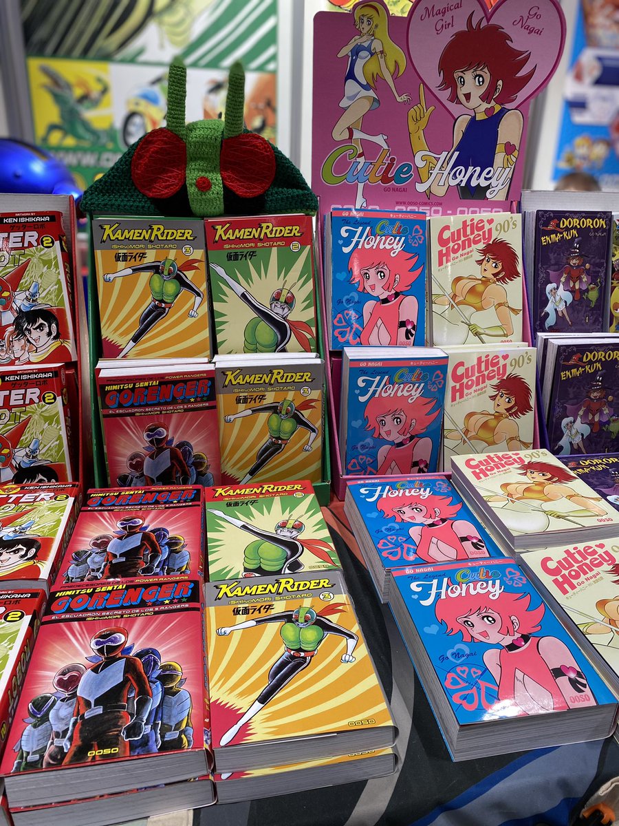 oosocomic's tweet image. Último día en la @Japan_Weekend #Madrid 
#MegaMan🔵 #GetterRobot 🤖#Mazinger #CutieHoney 💕#Xventure 🧬