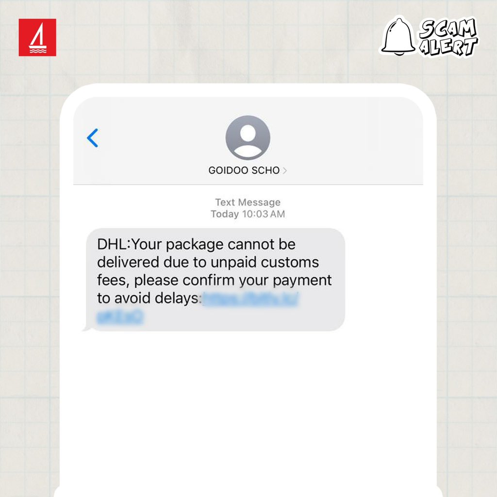 bankofmaldives's tweet photo. Scam Alert! 📢 #Samaaluvey 

This is a phishing SMS. Be vigilant of fraudsters using spoofed numbers to send SMS to get you to click unknown links or give out personal information. 

Do NOT click such links! https://t.co/N8WklxfS3z
