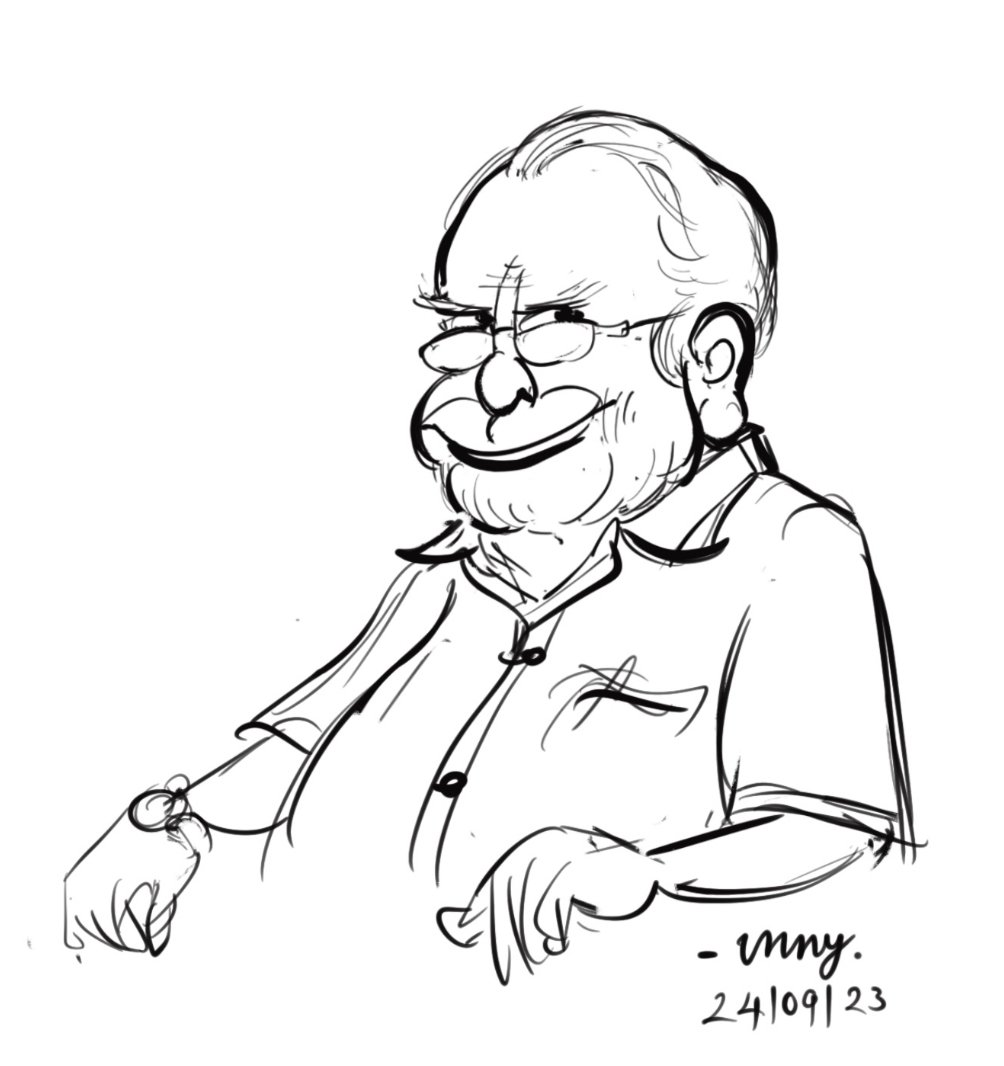 unnycartoonist's tweet photo. Filmmaker KG George no more. Would be remembered for a varied fare including a full length #political #satire on #PanchayatiRaj called Panchavadipalam. https://t.co/lesqeKIjW7