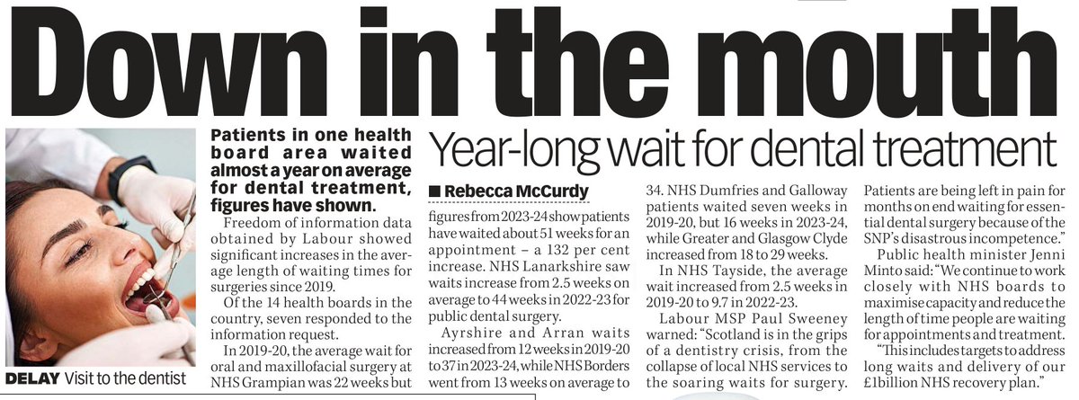 AgentP22's tweet photo. Pay for your own chemotherapy.

Wait 5 years for mental health treatment.

Wait 1 year for dental treatment.

Welcome to Humza Yousaf's Scotland 2023. https://t.co/56nyG9eJMl