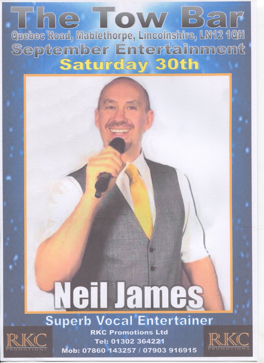 Live on Stage from9.00 pm
Bingo in the intervals