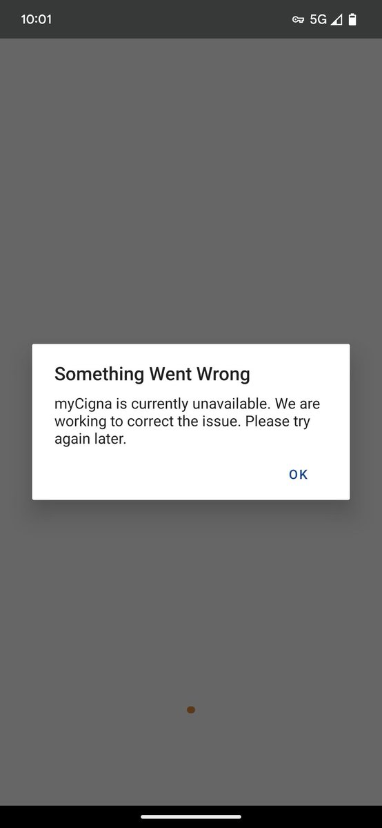 EvaFrank84's tweet photo. @Cigna can't login for over 10 mins now. Is this a known issue? https://t.co/FPi3jO38pa