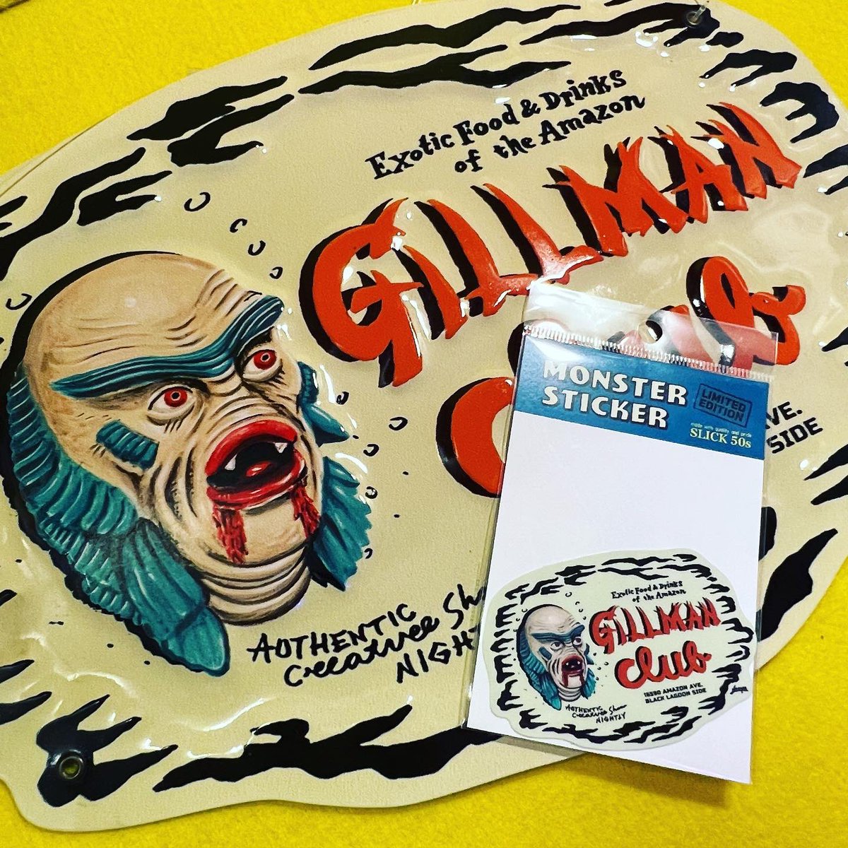 Gillman Club sticker
art work by Naoya
¥660

@collectors_mall 

#ForSale
#通販OK
#GillmanClub
#creaturefromtheblacklagoon 
#NaoyaMuga