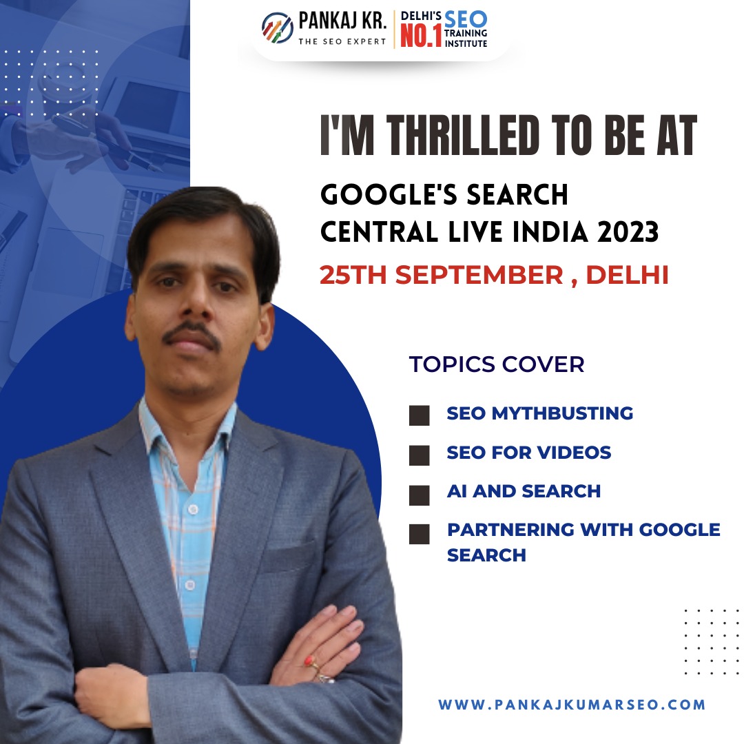 🚀🌟 I’m Super excited to be part of Google's Search Central Live Delhi 2023 Event on September 25th!! 🌟🚀 Your spot is confirmed!
#GoogleSearchCentral #DigitalMarketing #SEO #Networking #Learning #DelhiEven #events #SEOTrends #Google #SearchCentralLive #AI #searchcentral #seo