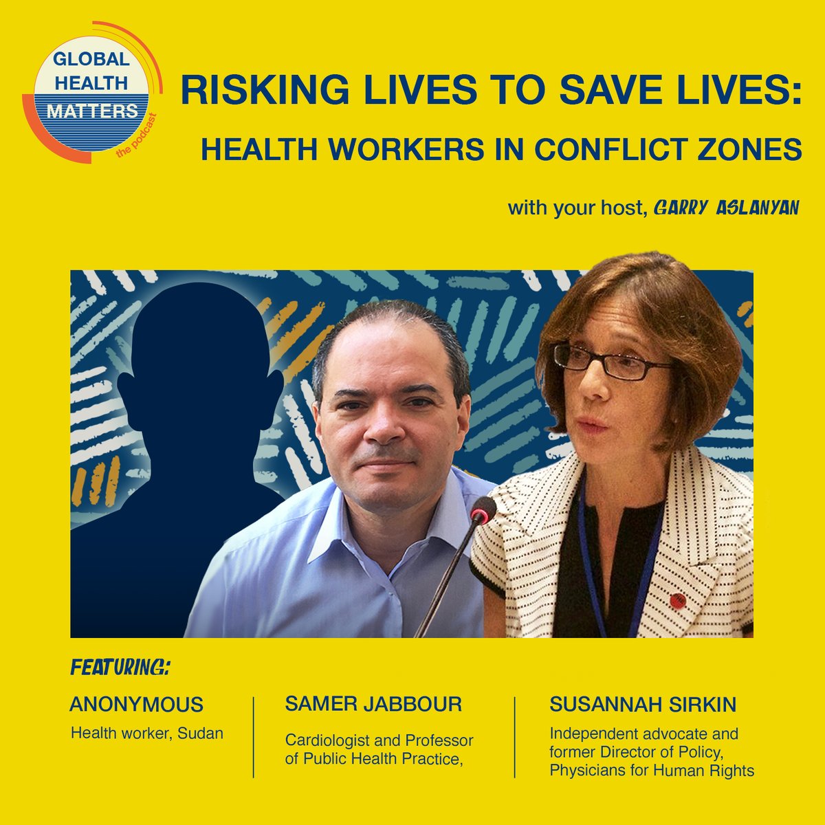 In this #GlobalHealthMatters - “Risking Lives to Save Lives: Health Workers in Conflict Zones”.

The episode dive into the circumstances & risks health workers face in conflict settings.

Listen here:👉h