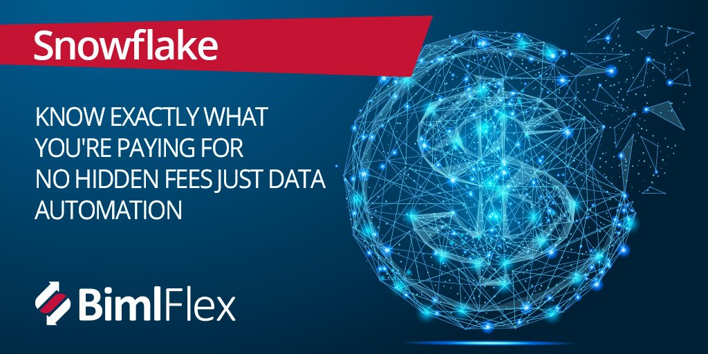 BimlScript's tweet image. We just updated our #DataVault automation templates! No-hassle up-front pricing no hidden costs with pay-as-you-go options. #BimlFlex offers the most comprehensive Data Vault automation solution for #Snowflake #biml