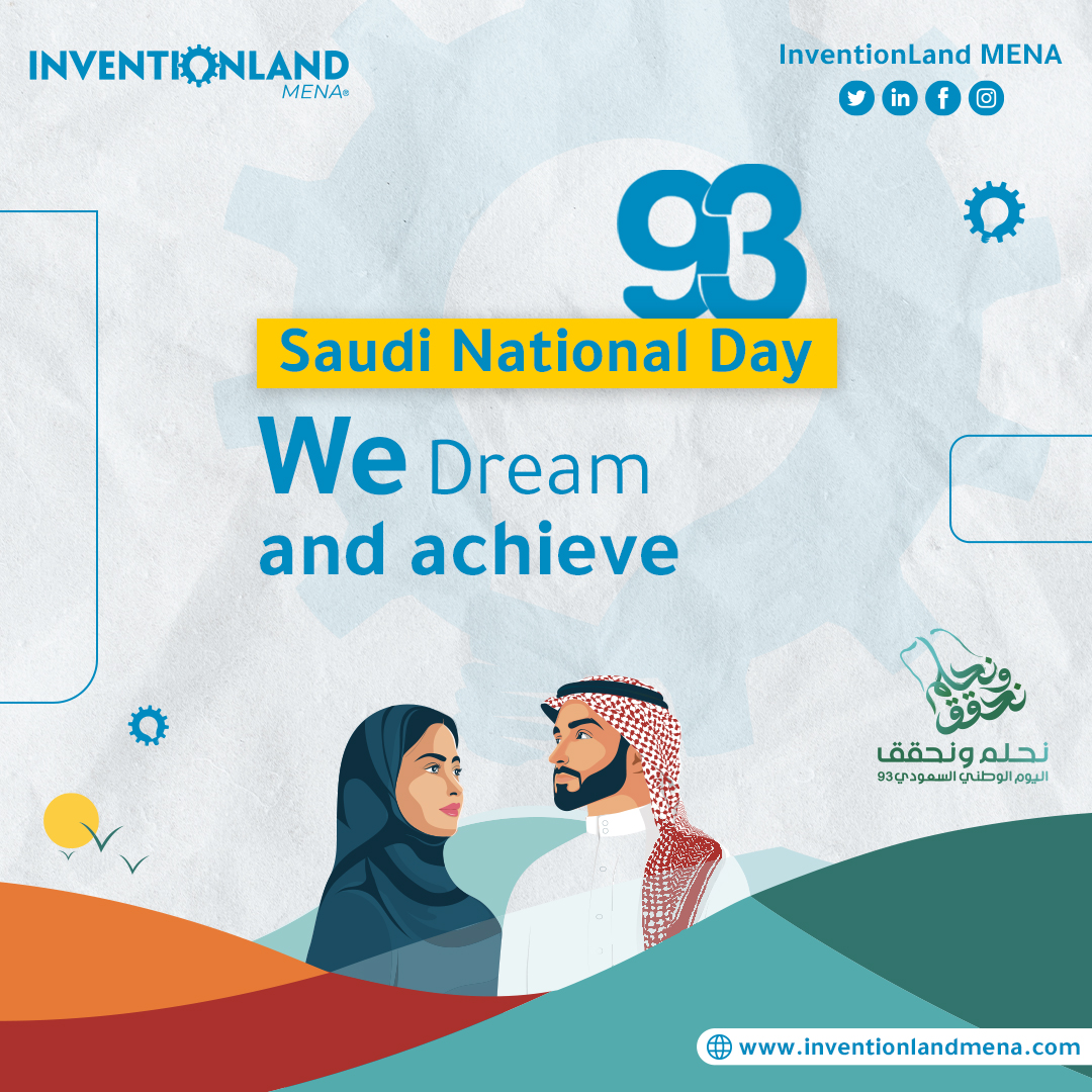 InvLandMENA's tweet photo. “We dream and achieve”  is a powerful reflection of Saudi Arabia’s  ambitious Vision 2030, and also celebrates the dreams that have already materialized, transforming the nation for the better. 
Best Wishes and Congratulations for the Kingdom of Saudi Arabia.

#saudinationalday93 https://t.co/o1j87oP9BQ