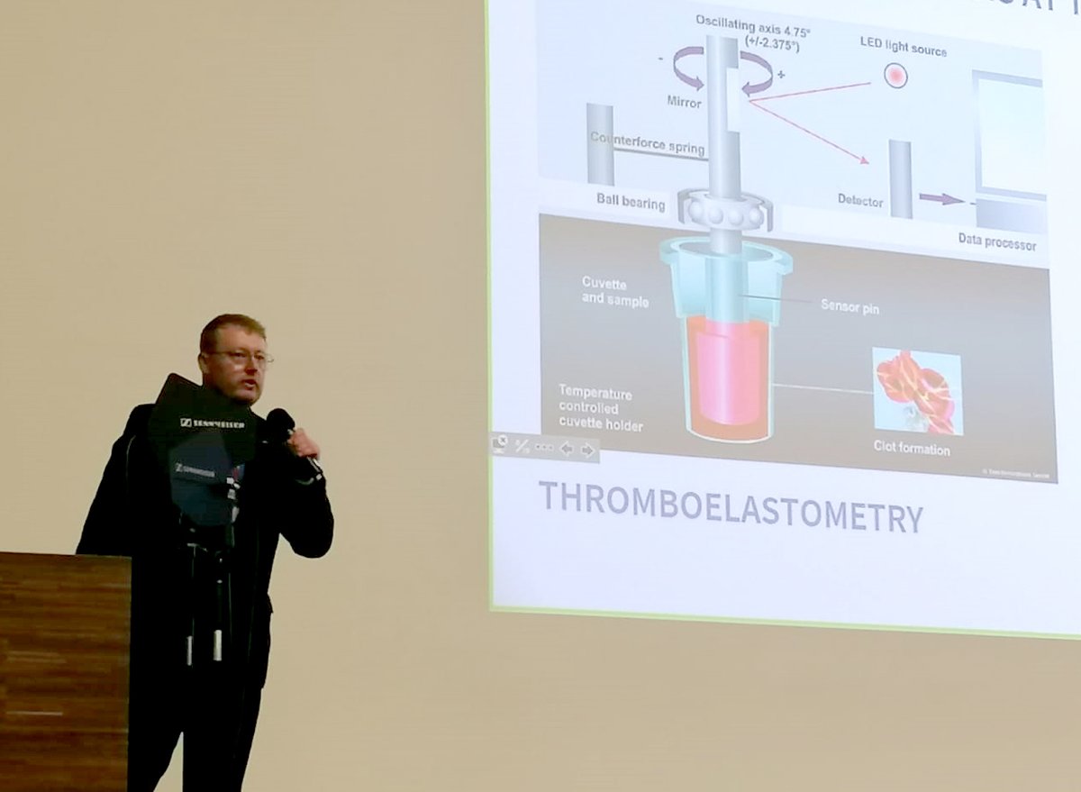 "Cellular modulation and dysregulation of hemostasis in the critically ill." - Our Johannes <a href="/DrZipperle/">Johannes Zipperle</a> presenting his work on 🩸 #coagulopathy &amp; #BleedingManagement 🩸 at the <a href="/EUShockSociety/">ESS</a> congress.