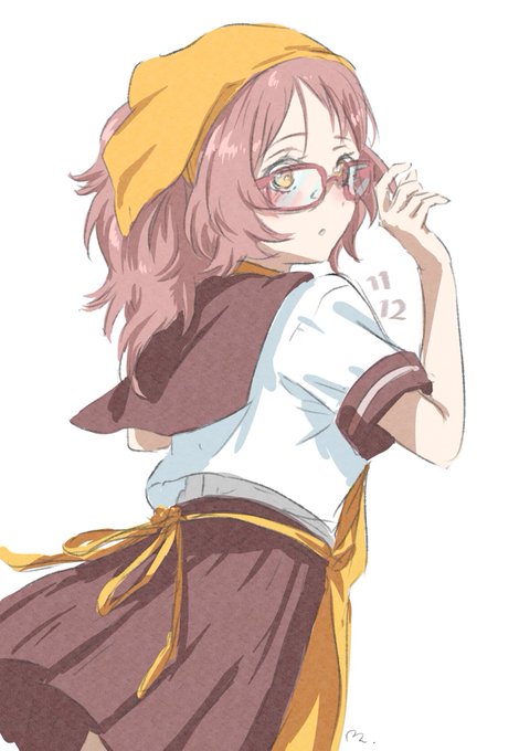 「school uniform yellow apron」 illustration images(Latest)