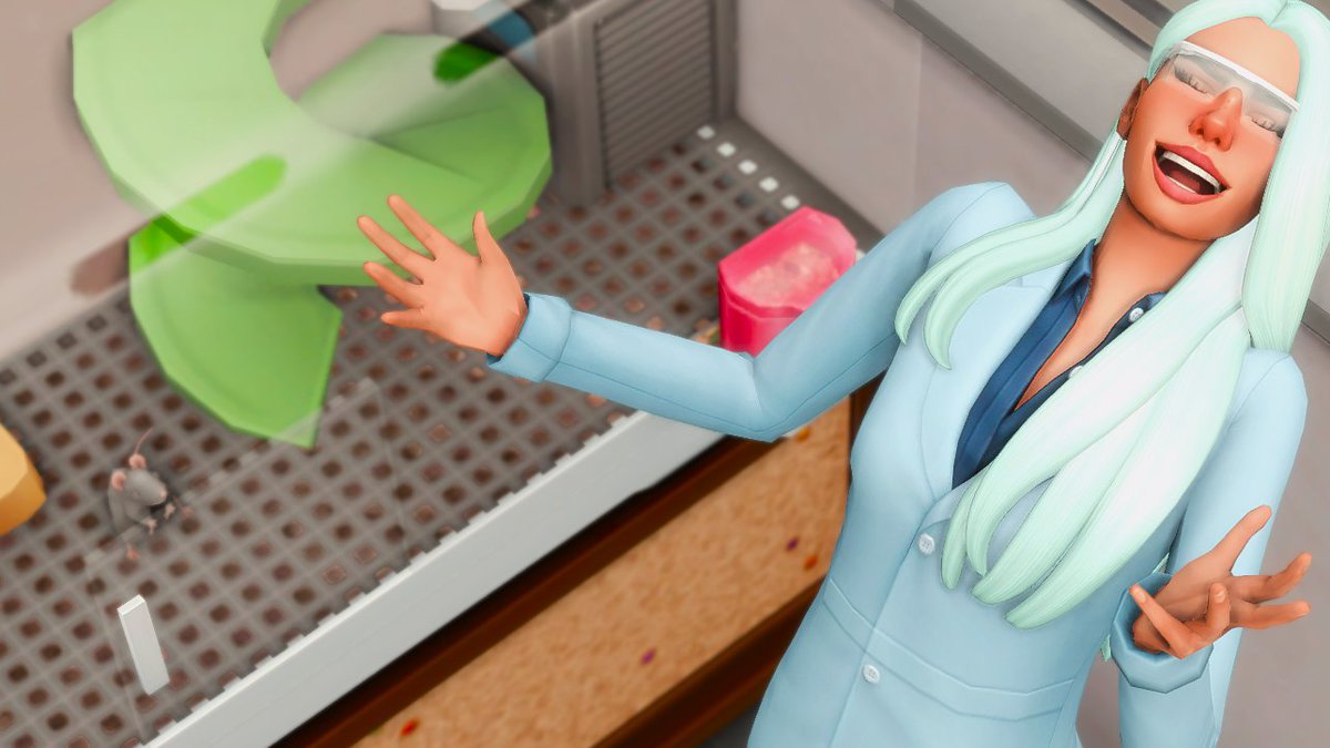 Capricornica_'s tweet photo. Ever since I started the #Sims4NotSoBerry Challenge I couldn't put it down. I have been having so much fun with my girly Ciana Berry becoming the craziest scientist in SimNation..Completely Mad #sims4cc #sims4gettowork #sims4NSB https://t.co/ax9xkZJfWt