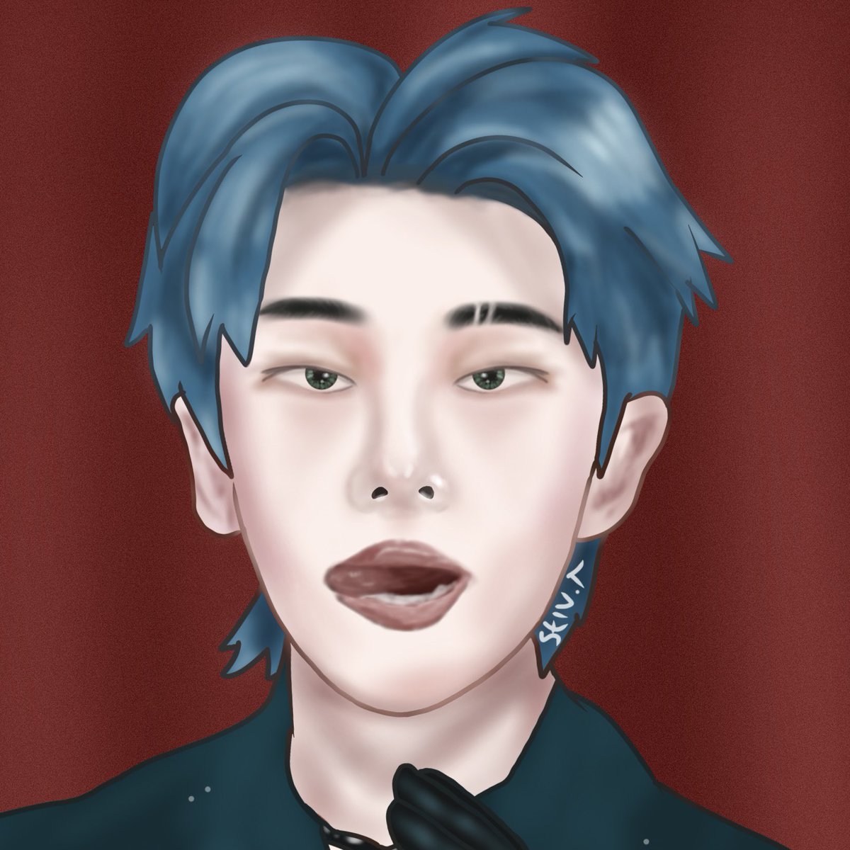 _stiv_a's tweet photo. #hyunjin #Stray_Kids #fanart 16 May 2023 #digitalart #kpop #Procreate #art https://t.co/ecUws2e6Wr