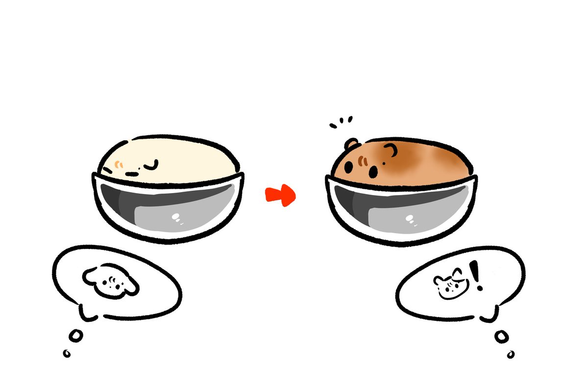 반죽을 구우면···🍞