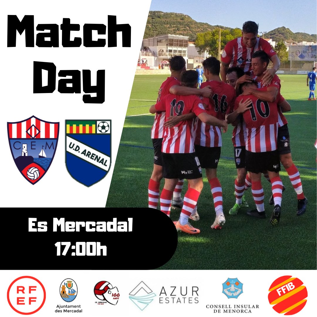 ⚽ Avui jugam...
Jornada 3 lliga 3 RFEF

🏟️ Municipal de Sant Marti
🆚 UD Arenal
🕗 17:00h

Us esperem al camp...
🇦🇹⚽🇦🇹
