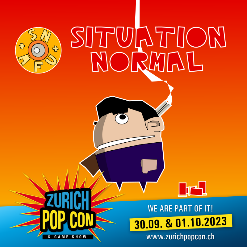 SnafuGame's tweet image. You can meet #AgentRat and his agency at the Zurich Pop Con &amp;amp; Game Show @zurichpopcon. See you there.
#SituationNormal #indiegames