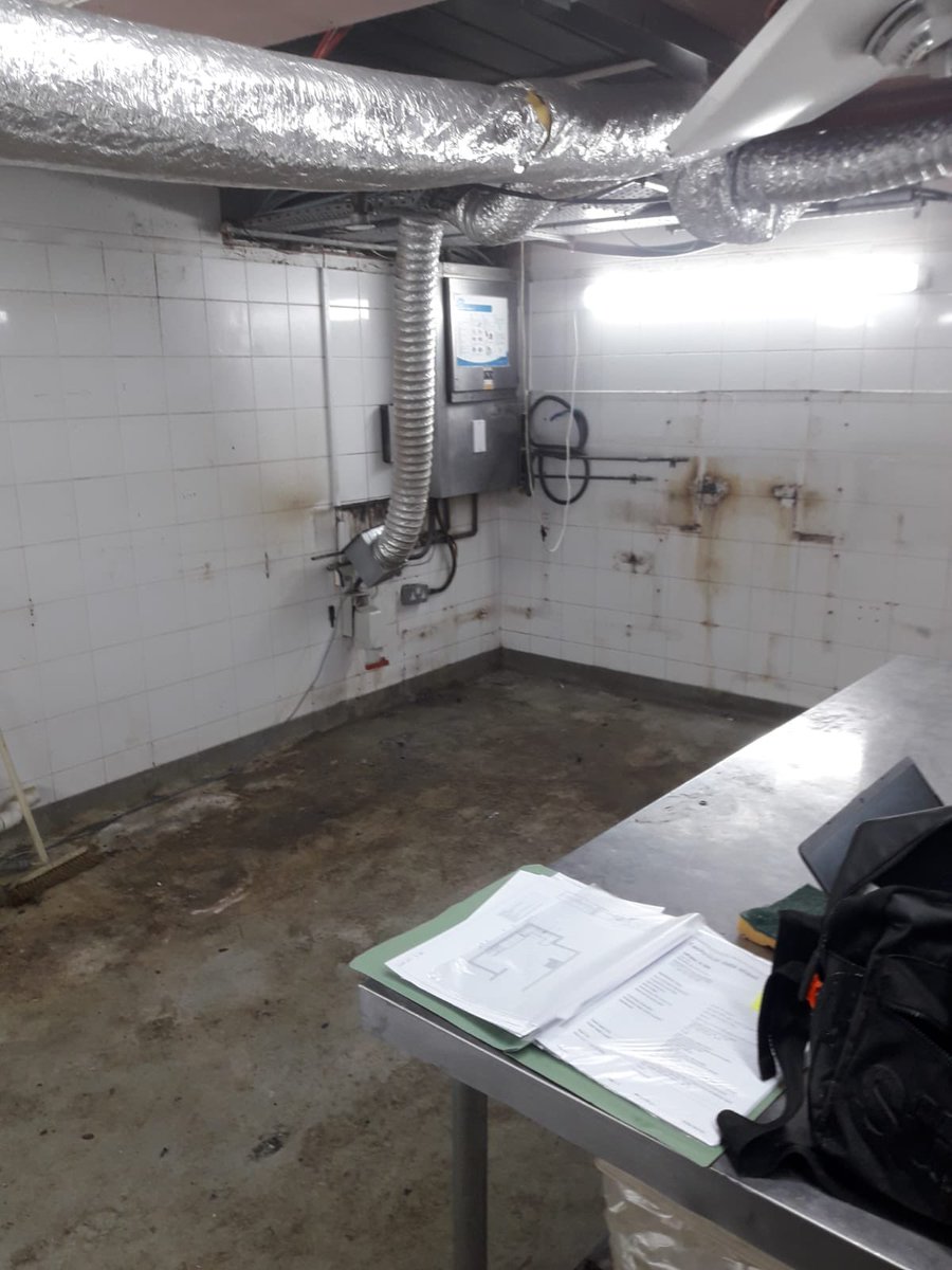 This dark and dindgy wash up was like a prison cell for the KP
CCE London were asked to take a look and see what could be done…….