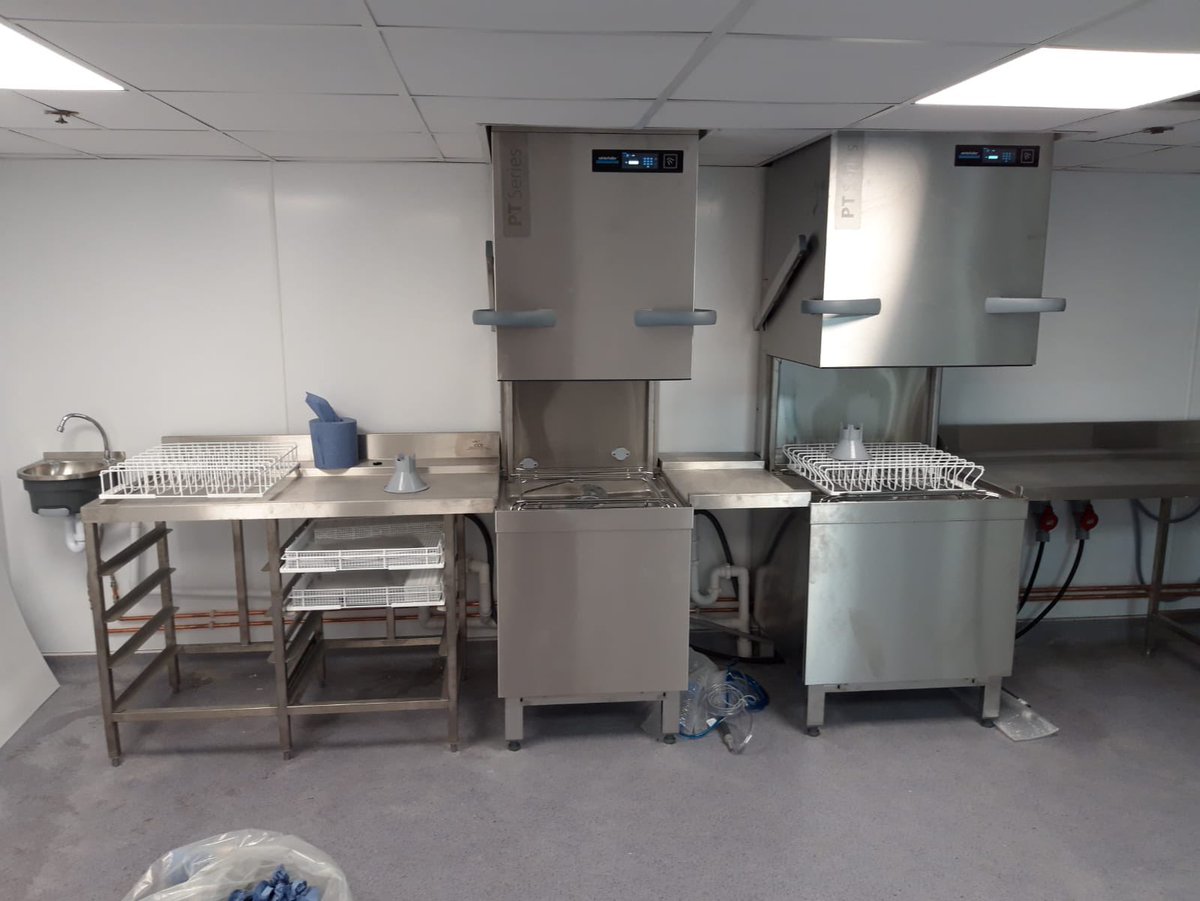 Instal of custom fabrication from the CCE London factory
Designed and built with a full three year warranty on the new Winterhalter twin set ……..
