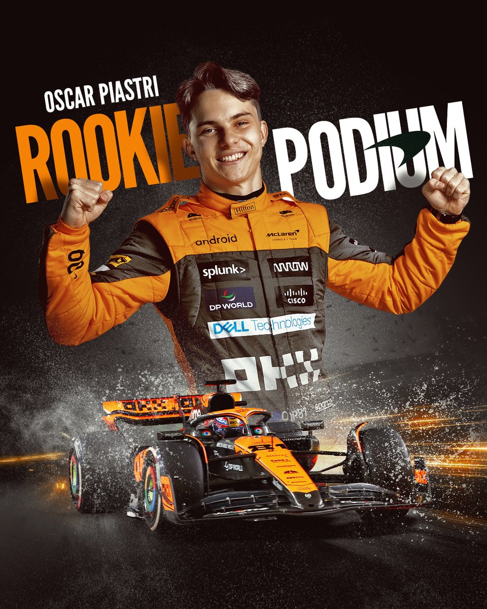 McLaren (@mclarenf1) on Twitter photo Oscar Piastri. Remember the name. ππ 
The first rookie on the F1 podium since 2017! π
#JapaneseGP π―π΅ Oscar Piastri. Remember the name. ππ 
The first rookie on the F1 podium since 2017! π
#JapaneseGP π―π΅
