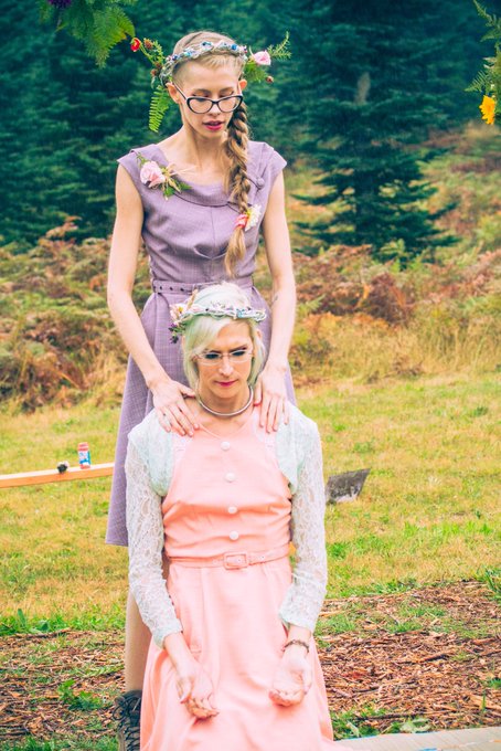 pics from collaring + handfasting ceremony &ndash; september 23, 2016 @GoddessKyaa + @River_Enza https://t