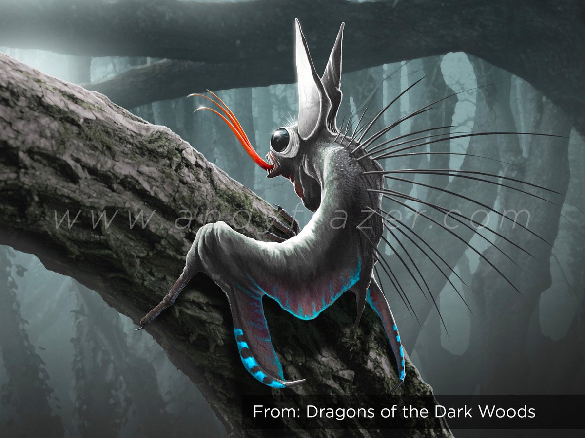 (2/4) Next up, sketches from The Dragon Journals and Drawings from the Dark Woods, followed by a couple of the strange and scary inhabitants of those same Dark Woods…