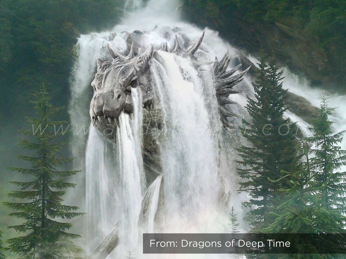 (3/4) The tiny, colourful dragons from the Draco Minimus book, contrasted with the ancient giants from Dragons of Deep Time.