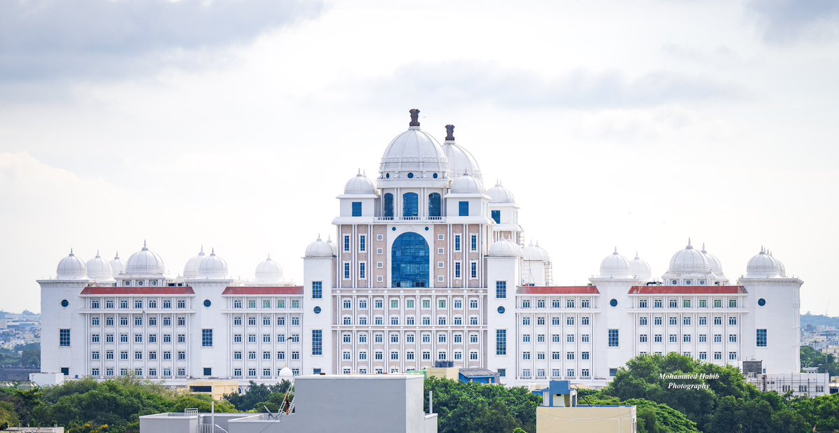 Early morning view of Dr. B.R. Ambedkar #TelanganaStateSecretariat. 

#HappeningHyderabad #HyderabadCityScape #NikonIndia #MohammedHabib #Hyderabad