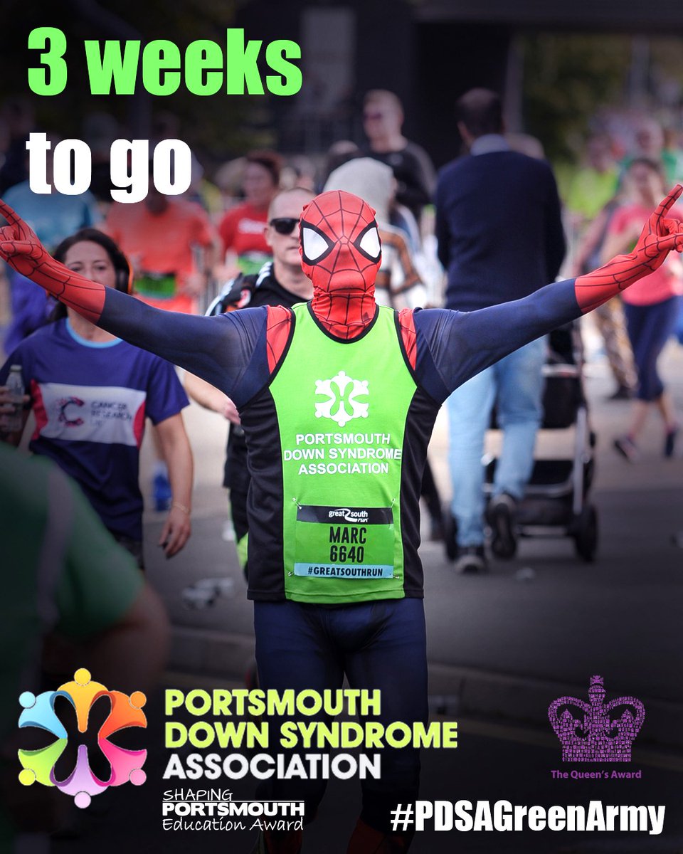 Like Spidey, we believe there’s a hero in all of us! It’s not too late to join our @Great_Run team with free places available in all runs, as well as our 5k walk in return for sponsorship. Contact gsr@portsmouthdsa.org for more information. @girliesaints @MichelleS2104 @BxFys