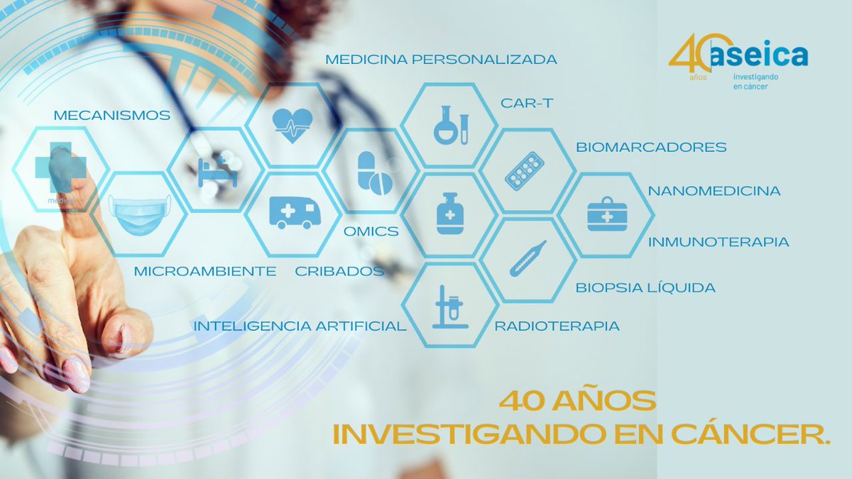 📍ASEICA cumple4⃣0⃣años 4⃣0⃣años investigando sobre cáncer y reivindicando mejoras 4⃣0⃣años de avances en el diagnóstico y tratamiento para⬆️supervivencia y calidad de vida de los pacientes   ➕1⃣4⃣0⃣0⃣investigador@s comprometid@s con la ciencia. ¡Únete! #WCRD #ASEICACongress