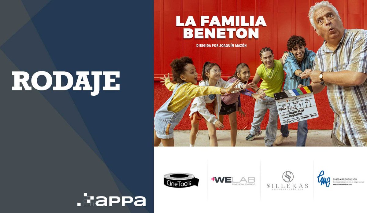 📣 Se rueda en Madrid la película “La familia Beneton” dirigida por Joaquín Mazón.