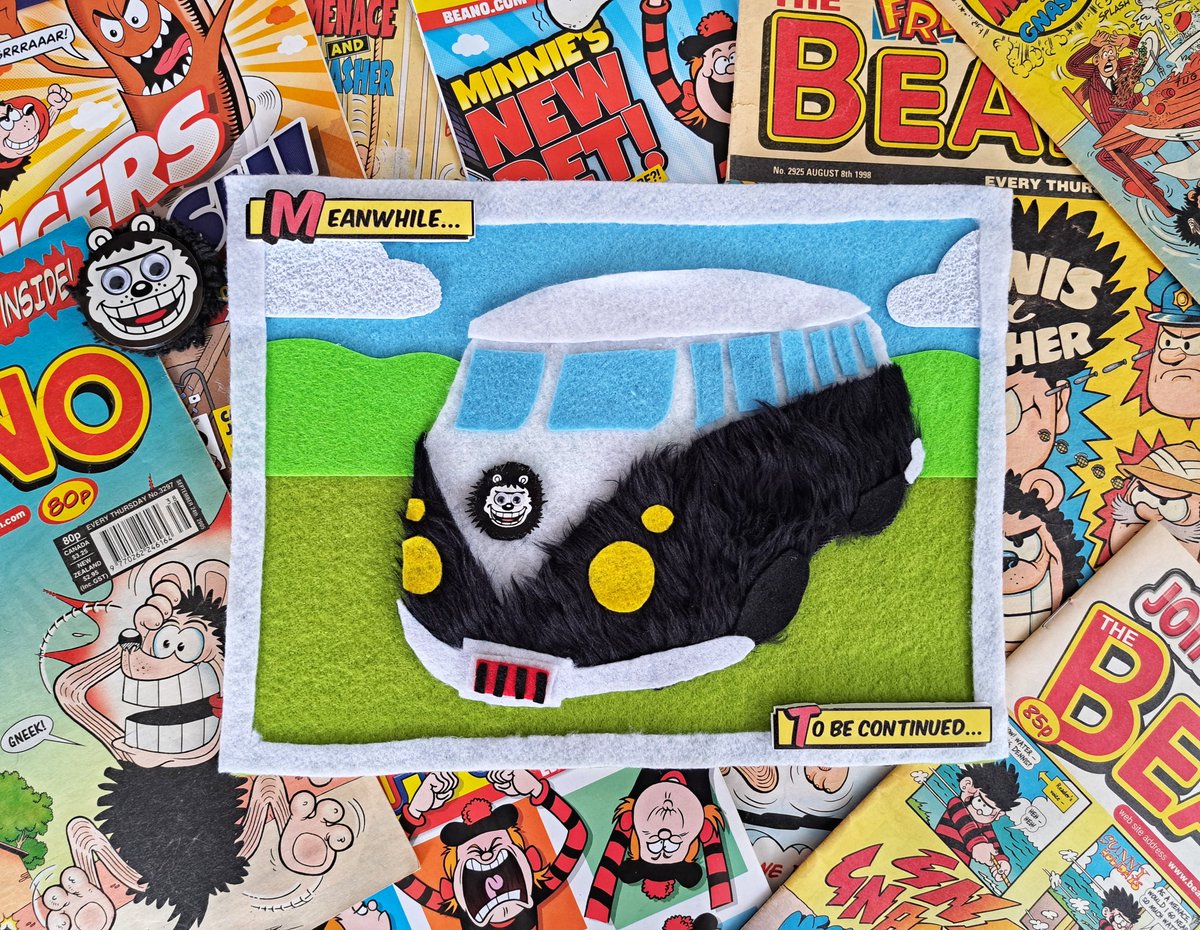 I think it's time to plug my Samarivan... You can bid on my @BeanoOfficial inspired 'Gnashervan' by visiting the link below! All the money goes to the Samaritans 💚 shop.sarahgraham.info/collections/sa… #Samarivans #Beano