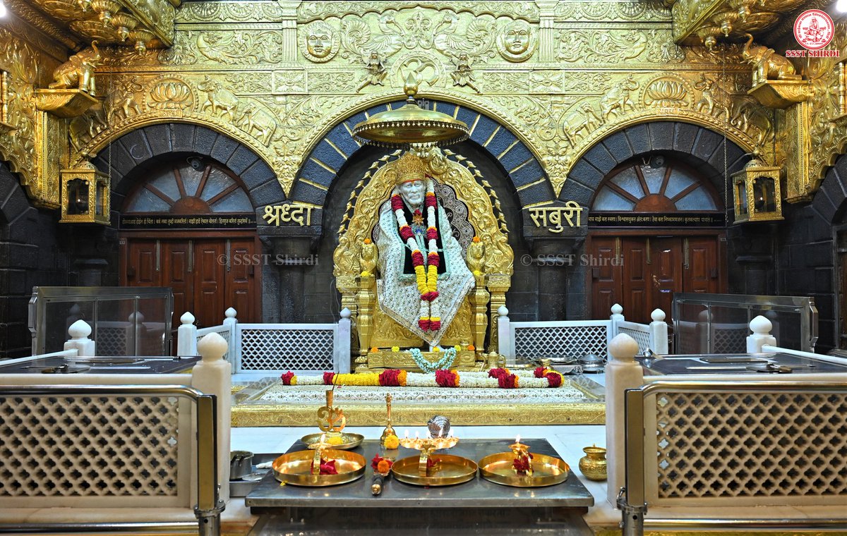 SSSTShirdi's tweet photo. *!! ॐ साई राम !!*
*श्री साईबाबा संस्थान विश्वस्त व्यवस्था,शिर्डी*
*!! ॐ Sai Ram !!*
*Shri Saibaba Sansthan Trust, Shirdi*
≈≈≈≈≈≈≈≈≈≈≈≈≈≈≈
 *आरती :-माध्यान्ह आरती* 
*रविवार  २४ सप्टेंबर २०२३*     
*Aarti :-Madhyan Aarti*
*Sunday 24 September 2023* https://t.co/EnMTJHTBi2