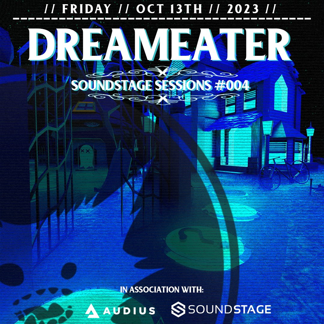 Mark your calendar, DreamEater is hitting the decks once again on Friday Oct 13th for a very spooky edition of soundstage sessions. 

Click here to RSVP &amp; For more information: soundstage.fm/events/soundst…

#djset #progressivehouse #soundstagefm #audius <a href="/SoundstageFM/">SoundStage.fm</a> @AudiusProject