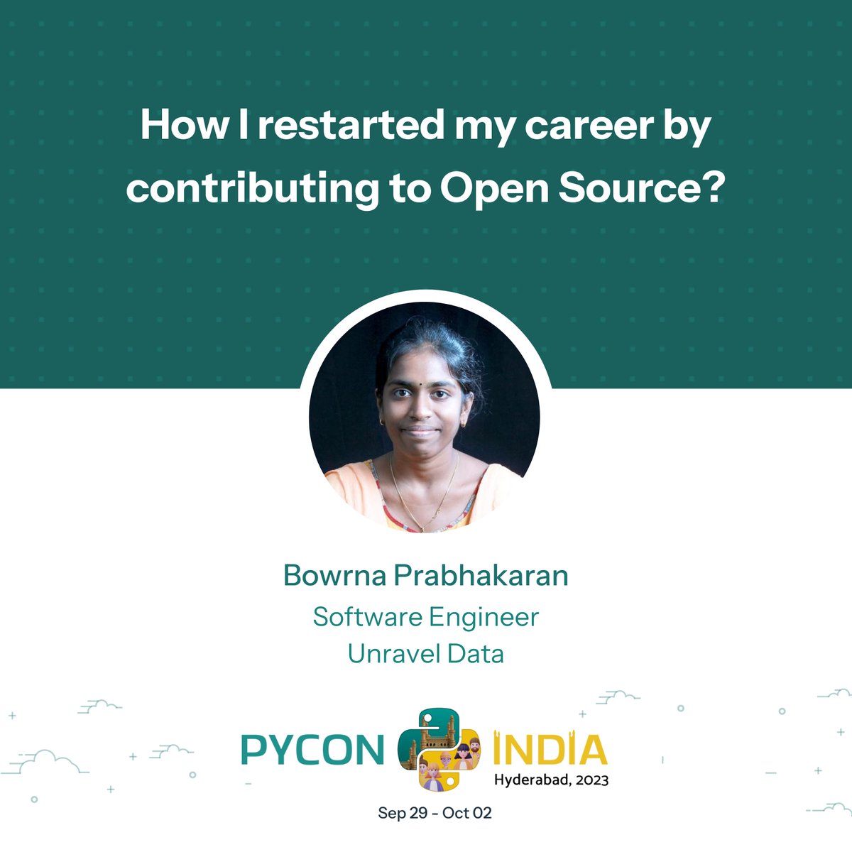 pyconindia's tweet image. 🎉Exciting News! We are pleased to announce Kesia Mary Joies & Bowrna (@bowrna_p) as speakers at #PyConIndia2023 on Oct 1.
Read more at:
Kesia - tinyurl.com/speaker-kesia
Bowrna - tinyurl.com/speaker-bowrna
#PyConIndia #Pythonconference #Techevent #Hyderabad