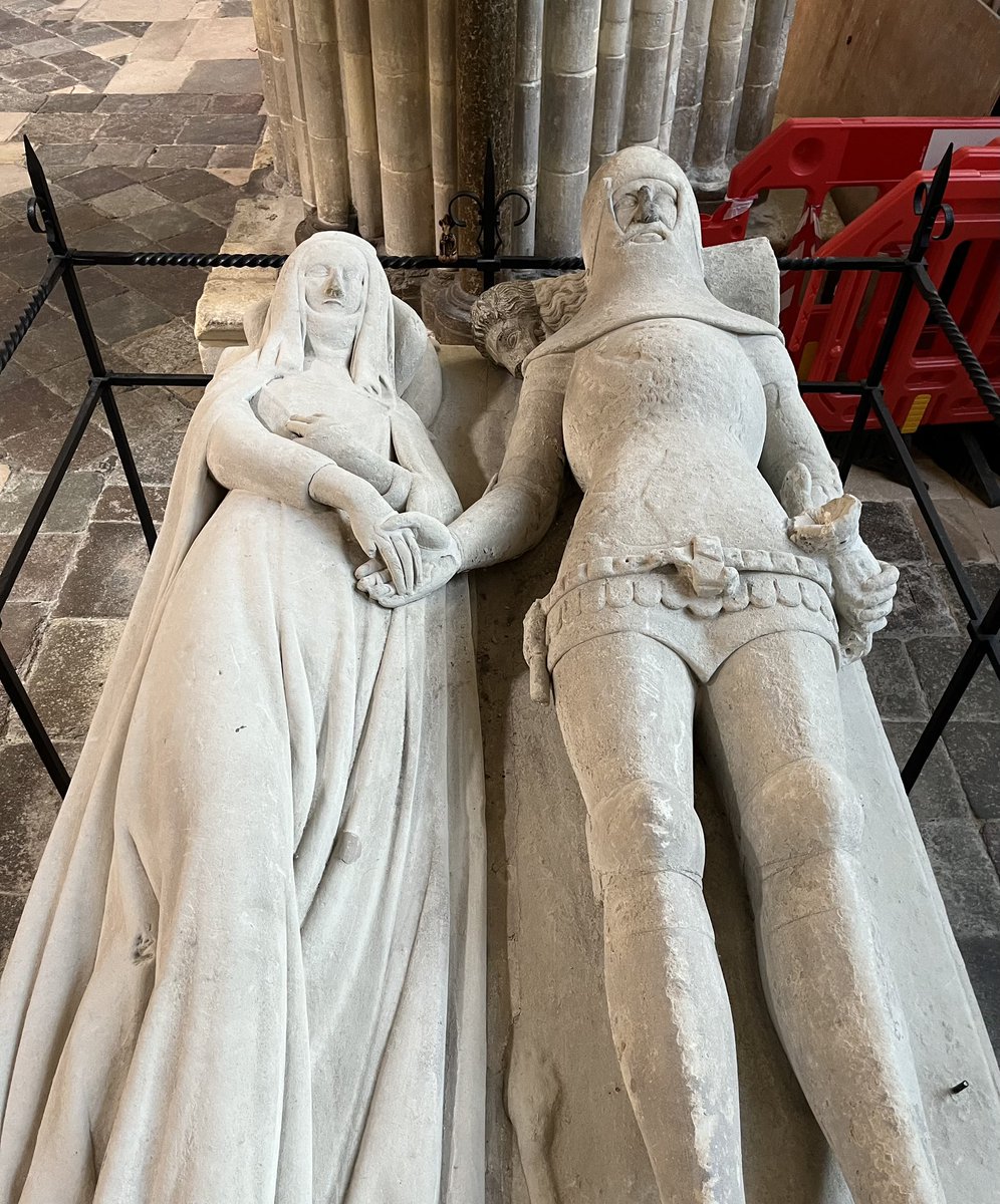 MouseBishop's tweet photo. These medieval effigies in Chichester cathedral inspired Philip Larkin to write the poem ‘An Arundel Tomb’. The last line is: “What will survive of us is love.” https://t.co/jVbwF8qfCc