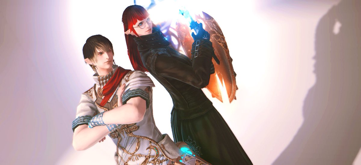 AgiFujita's tweet photo. Thank you Mama inviting me to take photos⚔️

I try to make some cool lighting and shadows made us look powerful

Paladin is really great✨

#Elezen #GPOSERS https://t.co/BhMB8hP7Jj
