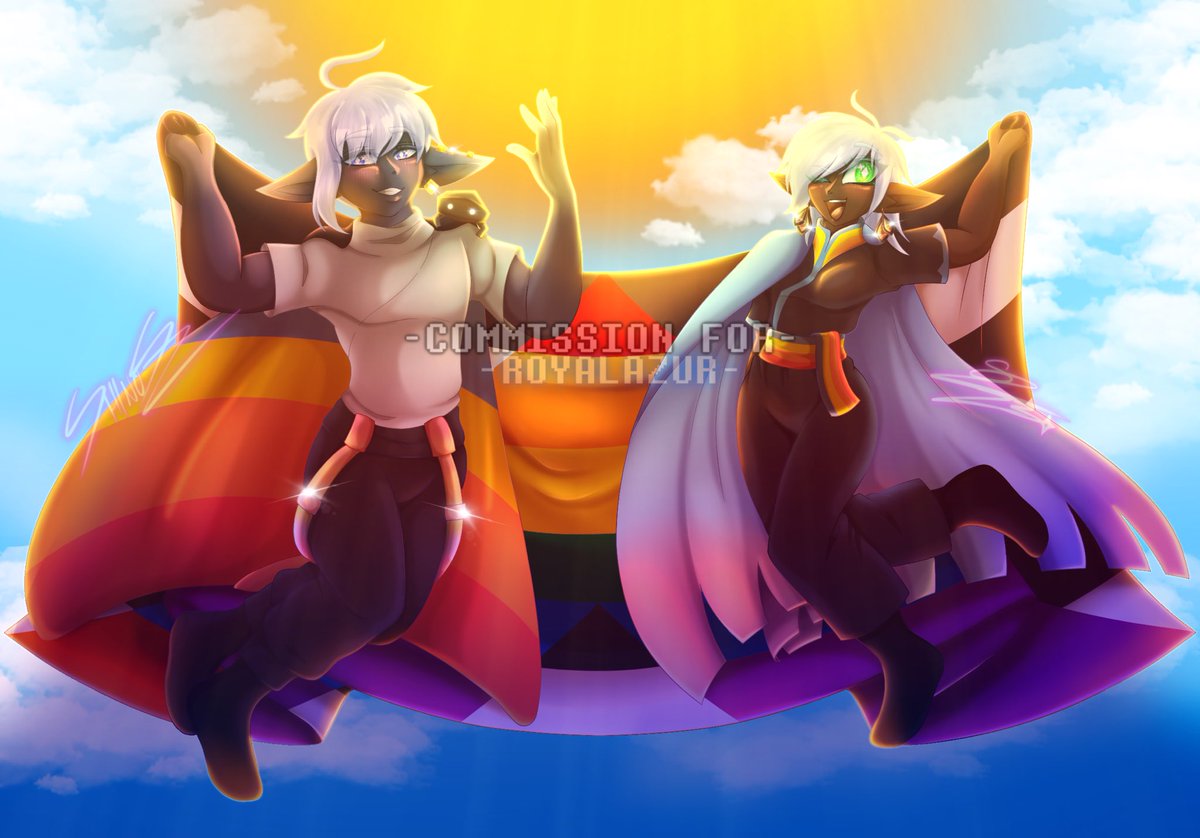splatterzones's tweet photo. WELL OVERDUE BUT
PRIDE THEMED COMM FOR @RoyalAzur27 ‼️🫶

[#sky星を紡ぐこどもたち #digitalart #daysofrainbow] https://t.co/7x5L8a1xtK