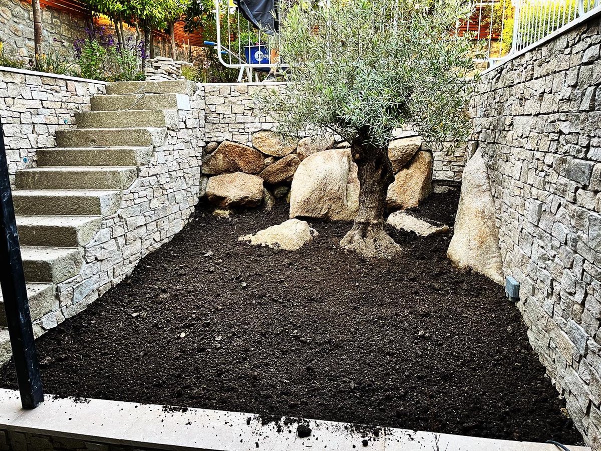 DamienKeane's tweet photo. Some planting shots from yesterday taken on a beautiful day on site in South Dublin.
We planted this intimate sunken garden space, built and installed these amazing walls and steps to create this perfect backdrop. Lighting and mulching to follow!
#keanespaces #gardendesign https://t.co/z0fcI5AFIF