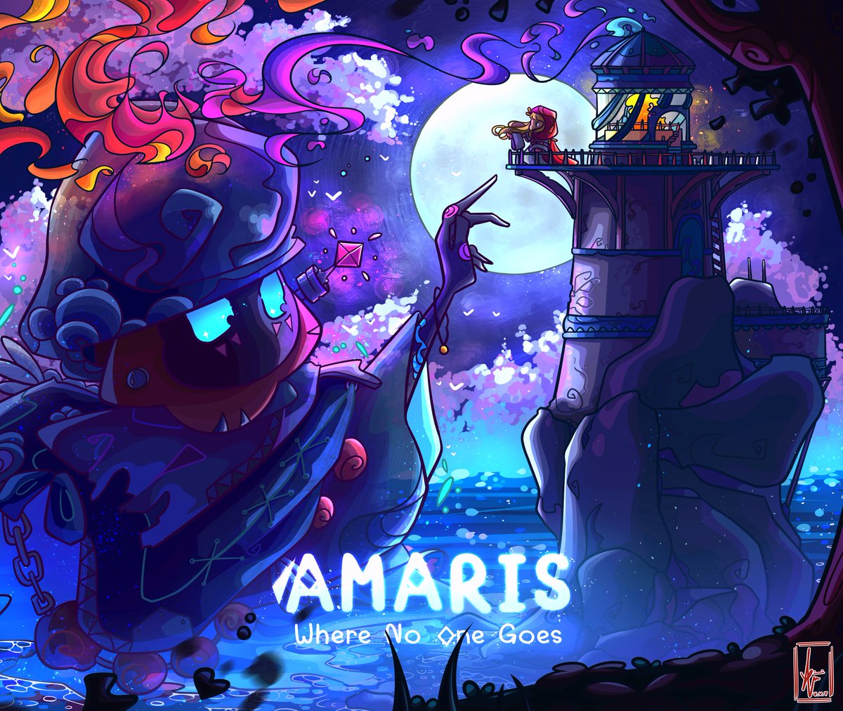 Peke_y18's tweet photo. "Amaris 🌕✨"

An illustration piecee I did with a fantasy themed + tried doing a night sceneee~~⭐
Hope y'all like this piecee! 😊🙌💖
#illustration #art #fantasy https://t.co/491HIAIJOb