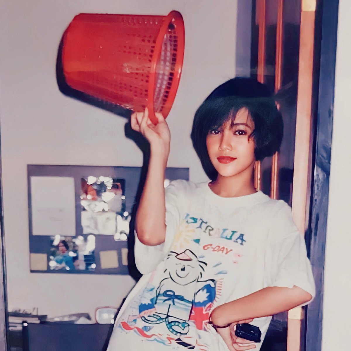 Jadul abis, cupu, foto peganh keranjang sampah !!! #maiaestianty #masihmuda #muda #18tahun