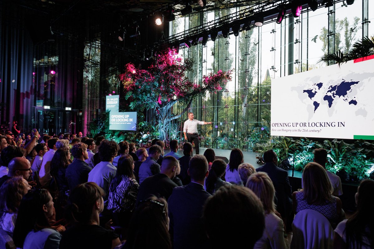 BalazsOrban_HU's tweet photo. My job is simple: to look out for Hungary. My responsibility is to my people, not to fix other people's complex, uncertain, and sometimes unfixable problems around the world. I discussed this, among other topics, in my speech at #BrainBar 2023. https://t.co/rpxtHoMjxO