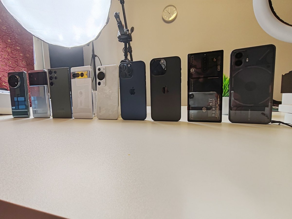 Which one to choose ?
#iPhone15ProMax 
#iPhone14ProMax
#GooglePixel7Pro
#SamsungS23Ultra
#HuaweiP60Pro
#RealmeGT5
#Oneplus11
#Redmagic8Pro
#NothingPhone2