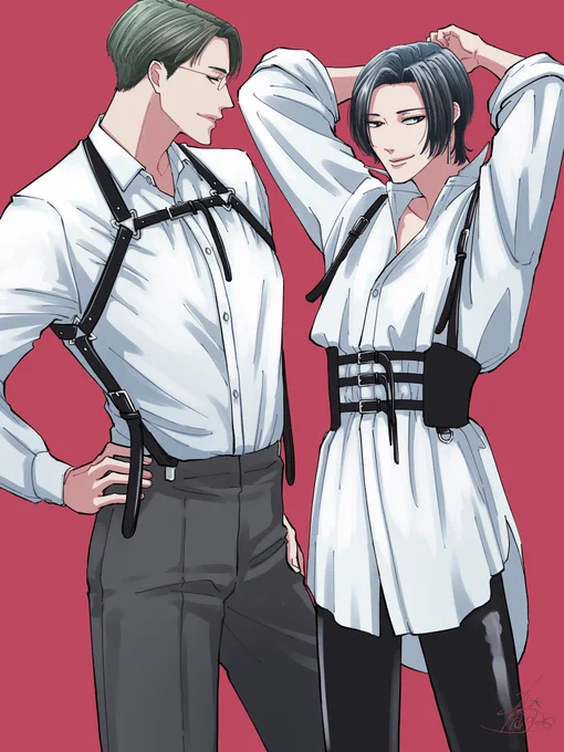 ハーネスベルト楽しかった〜!!! #創作男子