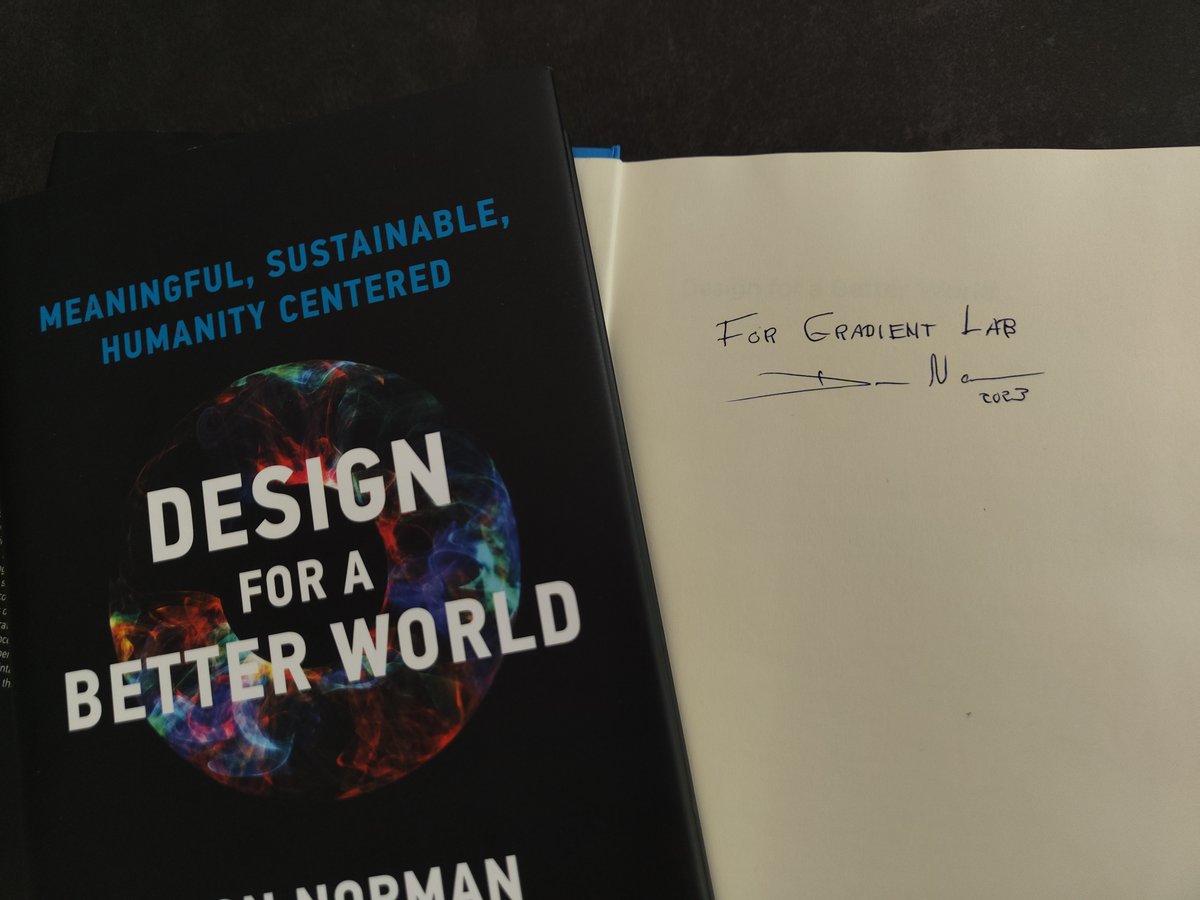 We had a great event yesterday with the Father of UX - Don Norman. We're proud to be a co-sponsor of this exclusive event. He also signed a copy of his latest book for us 🖤.

#donnorman #betterbydesign #designcommunity #design #UX #designers #singapore  #greydientlabevent