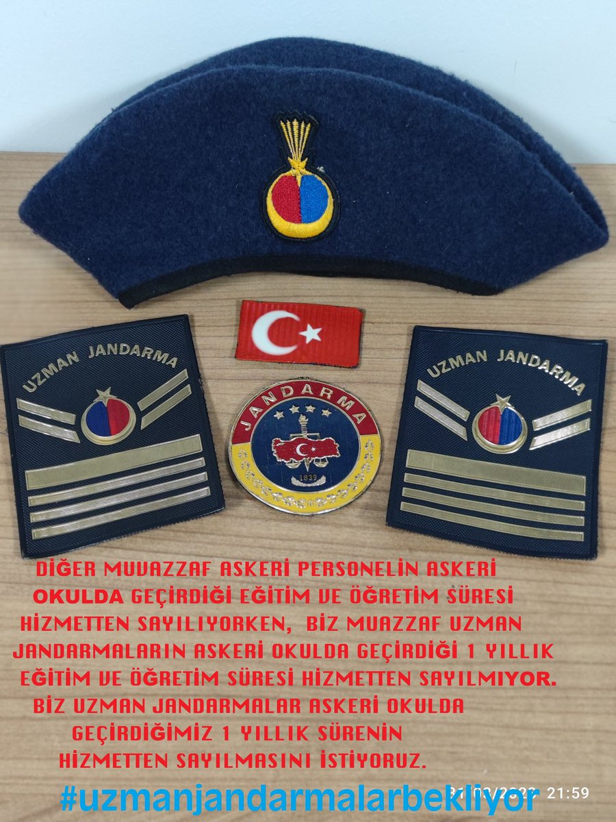 hakkiuygur33's tweet photo. Sadece @jandarma Genel Komutanlığı emrinde  görev yapan ve kadroları kapatılan Astsubay kadrolarında görev yapan #UzmanJandarmalarıDuyun STATÜ hakkını istiyor.  
@tcbestepe @RTErdogan @TC_icisleri @dbdevletbahce @Mustafa_Destici
@AliYerlikaya @tcsavunma @TSKGnkur @cevdetyilmaz https://t.co/OiEtbvLoUb