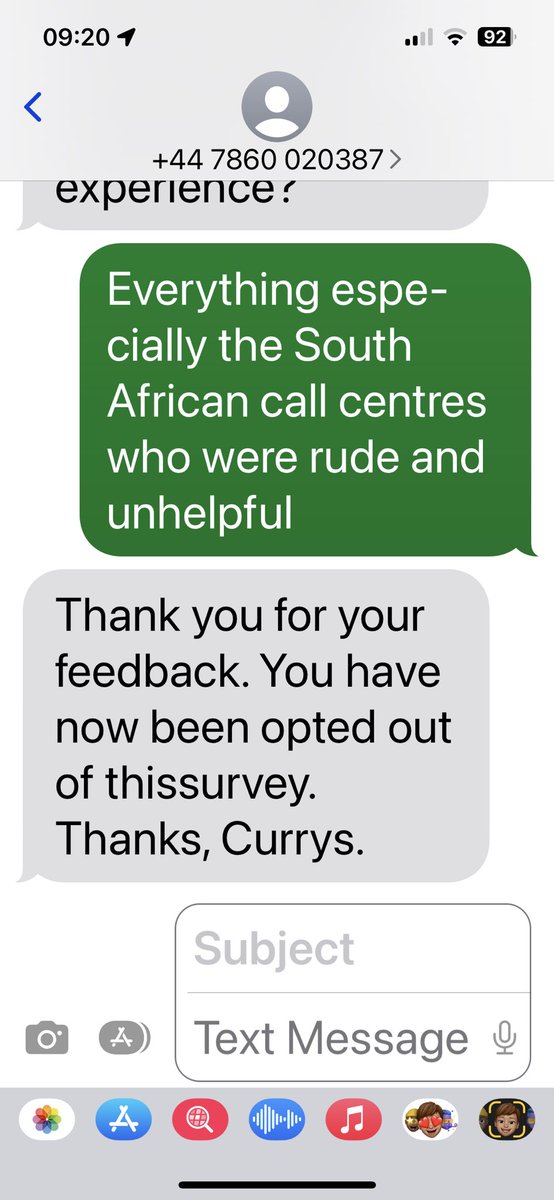 oneleggedidiot's tweet photo. ⁦⁦⁦@currys⁩ funny how when you give feedback that you do not like, i get opted out of the survey. Feedback is there to help you improve customer service- something Currys desperately need. ⁦@Samsung⁩ your brand is tarnished by Currys poor service https://t.co/Ncwav45fCy