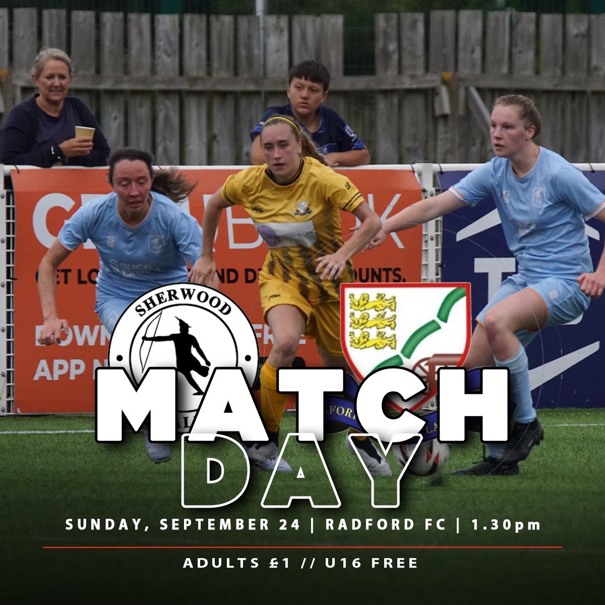 Basford United Ladies FC (@basfordladiesfc) on Twitter photo 🏆 Our League Cup run starts now…
🆚 <a href="/sherwoodfcwomen/">Sherwood F.C. Women Official</a>
⏰ 13:30
🏟️ Oakfield Construction Arena, NG7 5EH
🎟️ Adults £1 // U16 FREE
🚗 A reminder that the Robin Hood Marathon is taking place today so please check your route to the ground in advance to avoid any delays. 🏆 Our League Cup run starts now…
🆚 <a href="/sherwoodfcwomen/">Sherwood F.C. Women Official</a>
⏰ 13:30
🏟️ Oakfield Construction Arena, NG7 5EH
🎟️ Adults £1 // U16 FREE
🚗 A reminder that the Robin Hood Marathon is taking place today so please check your route to the ground in advance to avoid any delays.