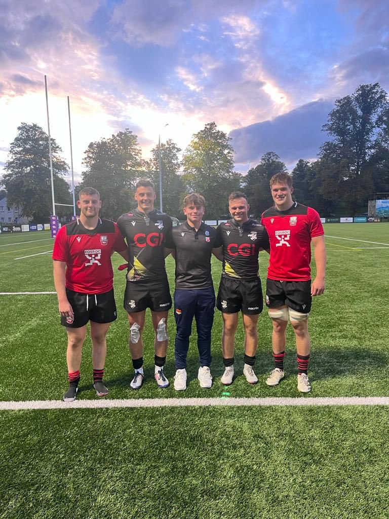 Love to see our old Boys playing against each other @SuperSeriesRug 🏉🏰⭐️

Robbie D, Donald C, Isaac C, Chris B &amp; Tom C <a href="/MerchistonianFC/">Merchistonian FC</a> 😍

Well done Boys 🤩

#rugbyjourney