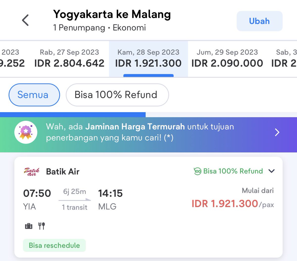 Clarashiinta's tweet photo. Siapa yang setuju kalau main ke Malang pasti happy 😍
Aku selalu beli tiket pesawat nya di @tiket krn harganya termurah &amp; ada fitur 100% refund untuk flight domestik loh~ 
Letsgow cek link https://t.co/UxnRRdSD3H 

#Sobattiket #Bulatkantiketmu #tiketMurah https://t.co/3ZxyiI5JyG